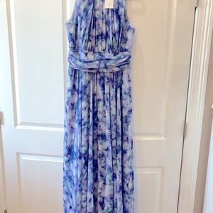 Badgley Mischka Water Lillies Maxi Dress